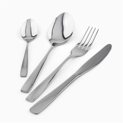 УЦЕНКА Столовые приборы из нержавеющей стали Home collection, 24 предмета, серебряный