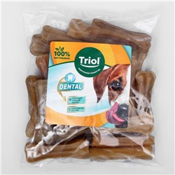 Косточка жевательная Triol DENTAL, 7.5 см, 20-25 г, пакет 25 шт.
