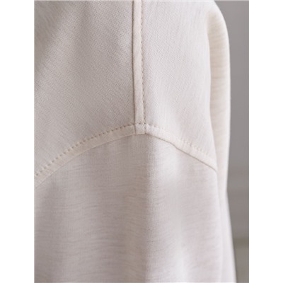 Бомбер свободный на молнии с карманами из эластичного футера трехнитки