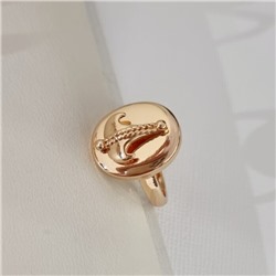 Кольцо 19 р ювелирной бижутерии коллекция "Дубай", покрытие позолота, арт.314.892-19