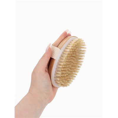 Щётка массажная для тела, из натуральной щетины, гладкая