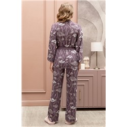 Комплект жен: куртка пижамная, брюки пижамные Mia Cara AW22WJ360B Rosa Del Te сухоцветы