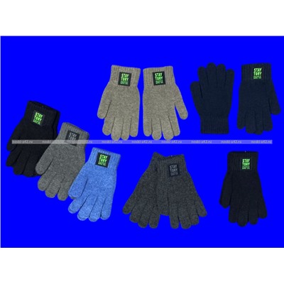 Перчатки подростковые внутри с начесом для мальчиков арт. 0865