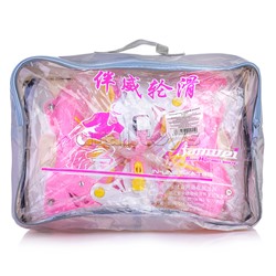 Коньки (размер M31-35) розовые, в сумке