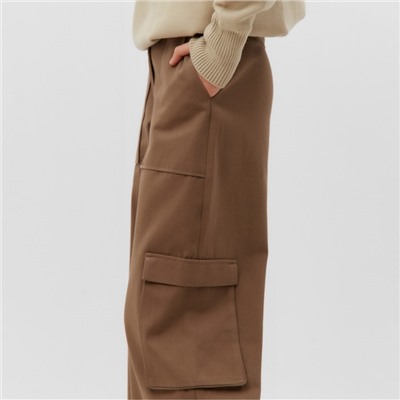 Брюки женские карго MIST Base, размер 46-48, коричневые