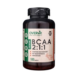 Комплексная добавка к пище BCAA 2:1:1 OVERvit, 180 капсул