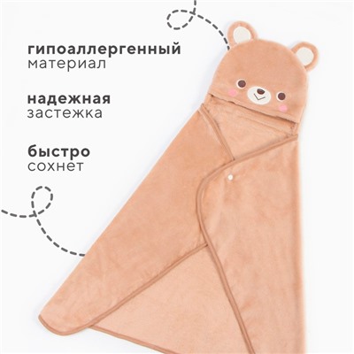 Полотенце - уголок LoveLife «Мишка», 60×85 см