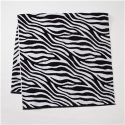 Полотенце махровое Этель ЧБ «Зебра», пестроткань, 70×130 см
