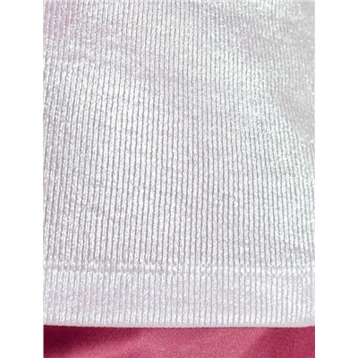 Футболка облегающая из хлопка в рубчик с V вырезом и матовым покрытием металлик