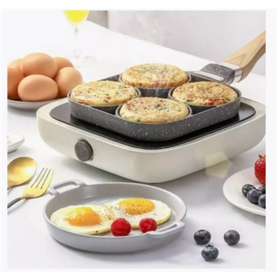 Сковорода 4-х секционная, С АНТИПРИГАРНЫМ покрытием