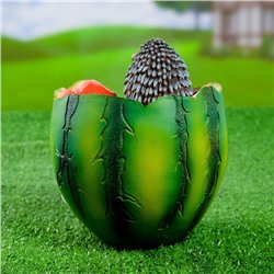 Декоративное кашпо для цветов «Арбуз», 14×17 см, полистоун