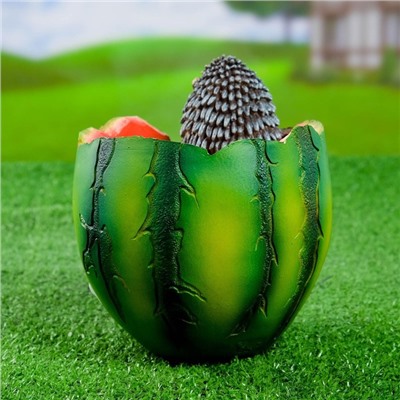 Декоративное кашпо для цветов «Арбуз», 14×17 см, полистоун