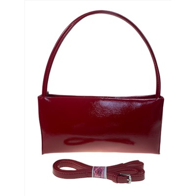 Женская сумка из искусственной кожи, цвет красный