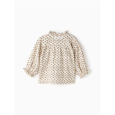 Рубашка для девочки Крошка Я, рост 86-92 см, бежевая