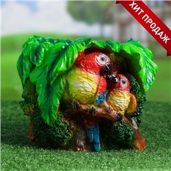 Декоративное кашпо «Попугай», 2.2 л, 22×22×17 см, гипс