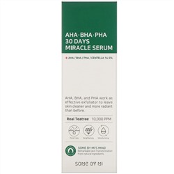 Some By Mi, Сыворотка с кислотами AHA, BHA и PHA, для устранения несовершенств кожи за 30 дней, 50 мл