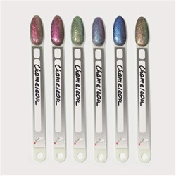 Гель лак для ногтей «Хамелеон», кошачий глаз, трехфазный, 8 мл, LED/UV, зелёный, жёлтый (01)