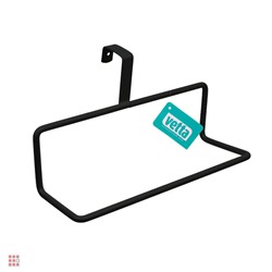 Держатель навесной на дверь кухонного шкафа, 19х11х10см, металл, 2 цвета