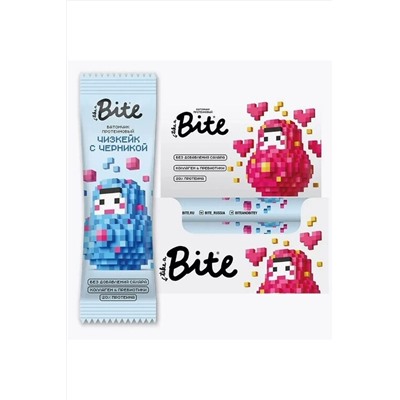 Батончик протеиновый Bite Матрёшка «Чизкейк с черникой» 40г ЭКОПРОДУКТЫ, 1187714