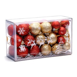 Набор новогодних украшений "Красно-золотые мотивы"