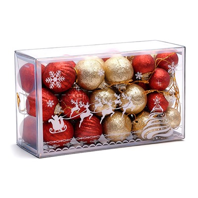 Набор новогодних украшений "Красно-золотые мотивы"