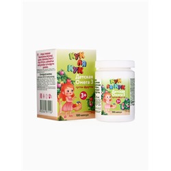Омега-3 детская «Кук Ля Кук» со вкусом тутти-фрутти, 100 капсул