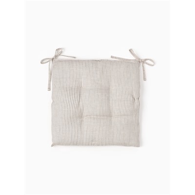 Подушка на стул «Этель» Straightforward, 42×42 см, белая