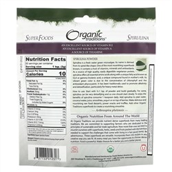 Organic Traditions, Spirulina Powder, 5.3 oz (150 g)