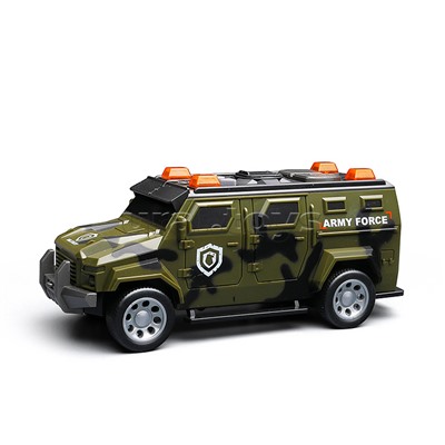 Машина "Армейский броневик" 1:32 (свет, звук) в коробке