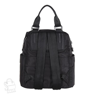Рюкзак женский кожаный 23278 black Polina&Eiterou