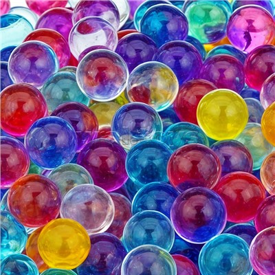 Пули водные, цвет микс, 7-8 мм, в бутылке
