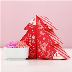 Подарочный набор новогодний «Яркой зимы»: соль для ванны, 2×150 г, Чистое счастье