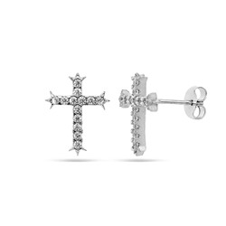 Серьги из серебра куб.циркон., Тцс109