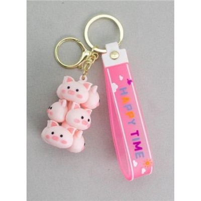 Брелок "Pig family", pink 6,5х3,5х3,5 см 141P-037A