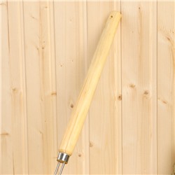 Ковш - черпак для бани и сауны, 700 мл, 58 см, нержавеющая сталь, деревянная ручка