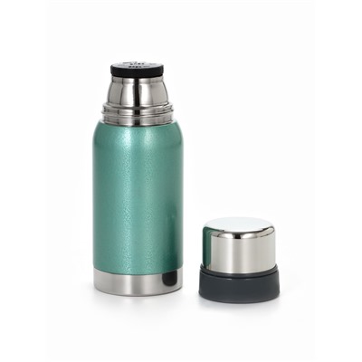 Термос Мастер К, 600 мл, 2 крышки-кружки, нержавеющая сталь, бирюзовый