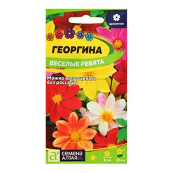 Семена цветов Георгина "Веселые Ребята", ц/п,  О, 0,2 г.