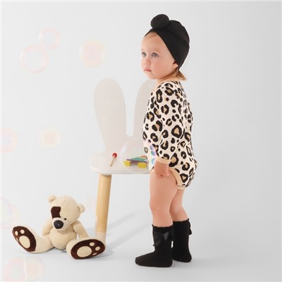 Боди для девочки «Крошка Я. Леопард», рост 62-68 см