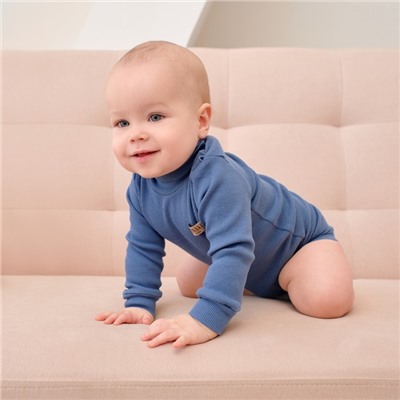 Боди-водолазка детская MINAKU, синее, рост 62-68 см