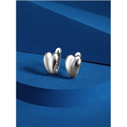 Серьги из серебра родированные - Сердца 220-10-271р