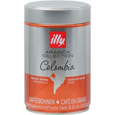 illy. Columbia (зерновой) 250 гр. жест.банка