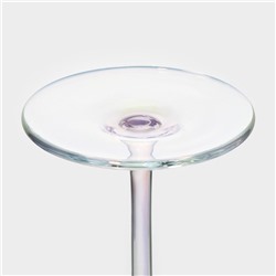 Бокалы для вина Magistro «Жемчуг», 400 мл, 9.5×23.5 см, набор 2 шт., стекло, перламутровые