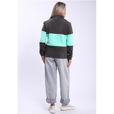 654 Толстовка флис Колор-блок