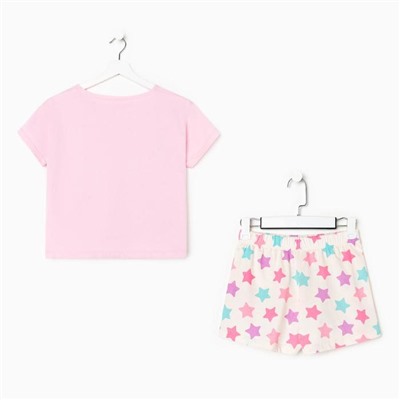 Пижама женская (футболка, шорты) KAFTAN Unicorns, размер 48-50