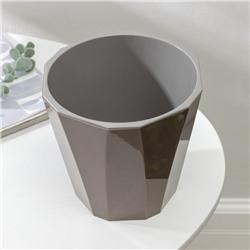 Кашпо для цветов со вставкой «Палермо», 1.8 л, коричневое