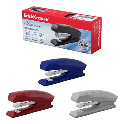 Степлер 10 на 15 листов 2175  Elegance ассорти ErichKrause