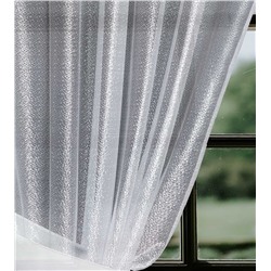 арт.  648137/300, цвет белый, нарядная, мерцающая фактура., ГОТОВАЯ ШТОРА: высота 2,5 м ширина 5 м,  ширина ленты 40 мм, ШТОРНАЯ ЛЕНТА.