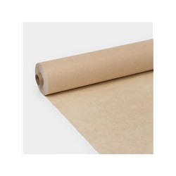 Бумага для выпечки марка «П», подпергамент, 38 см×100 м, плотность 45 г/м², бежевая