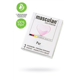 Супертонкие презервативы Masculan Pur - 3 шт.