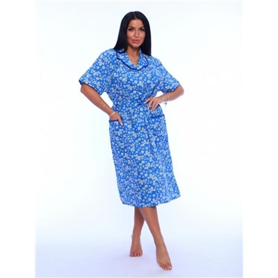 Халат на пуговицах, бязь